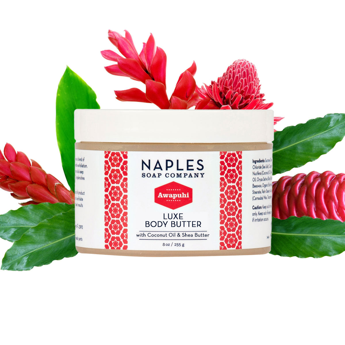 Awapuhi Luxe Body Butter 8 oz with scent notes