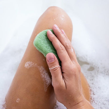 Purple Konjac Gentle Body Sponge Leg