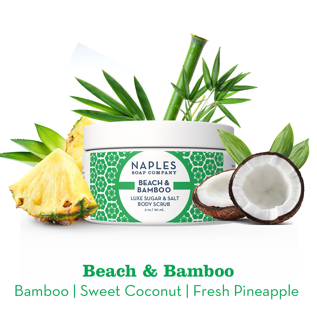Beach & Bamboo Luxe Sugar & Salt Body Scrub 9 oz