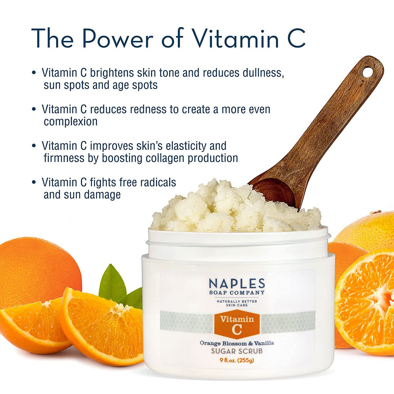 Vitamin C Orange Blossom & Vanilla Sugar Scrub 9 oz Benefits