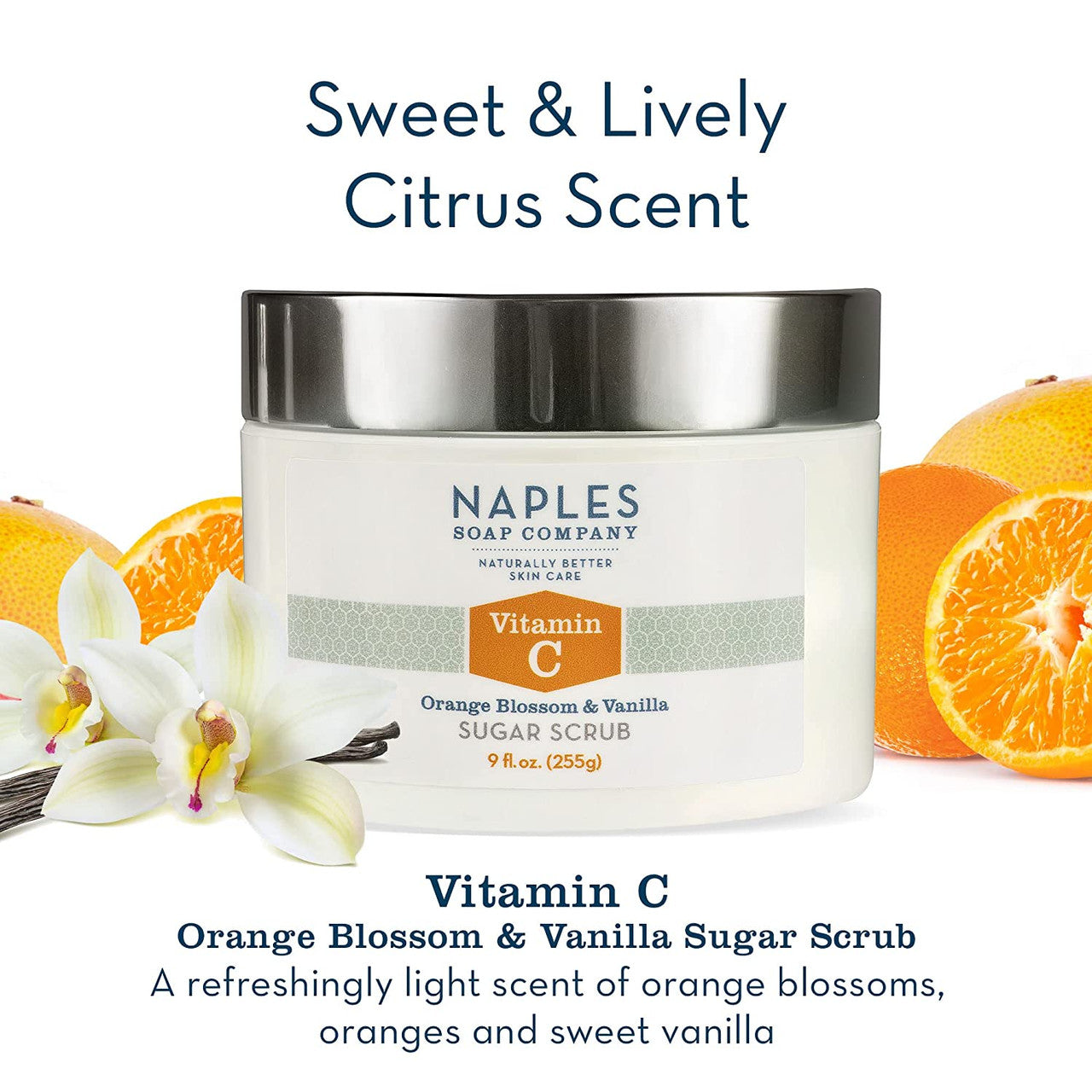 Vitamin C Orange Blossom & Vanilla Sugar Scrub 9 oz Scent