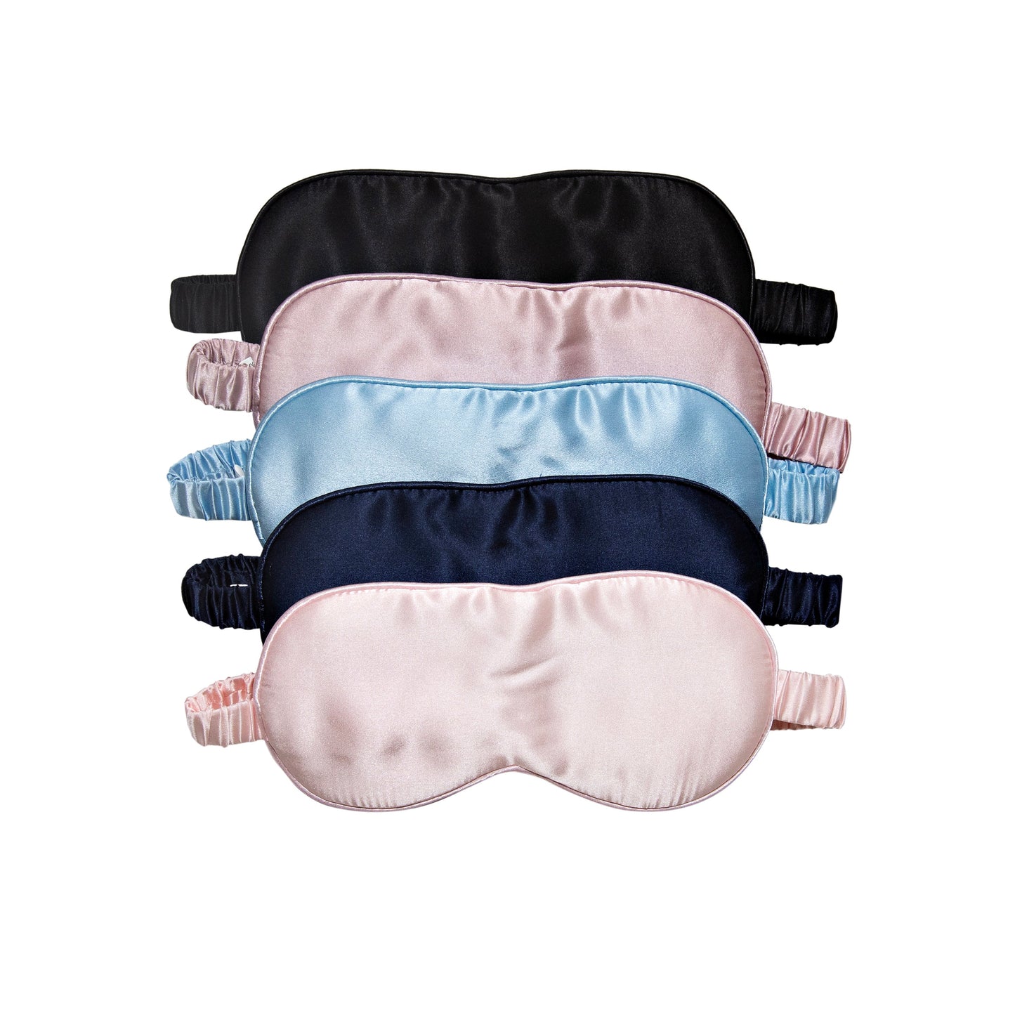 Navy Silk Sleep Mask with Travel Pouch-Last Call