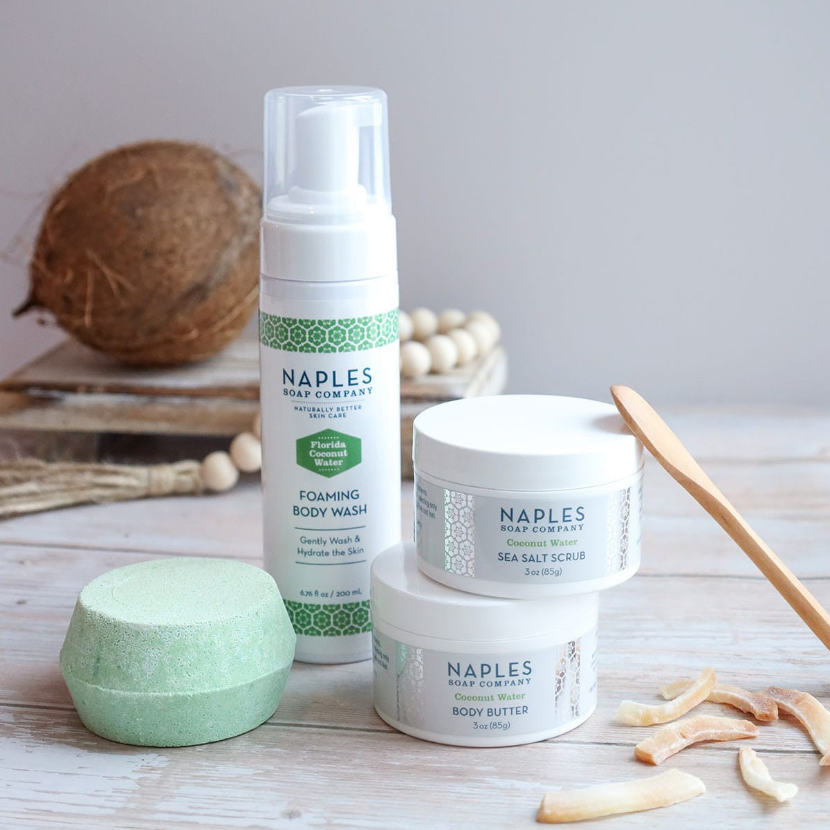 Florida Coconut Water Self Care Essentials Set Lifestyle