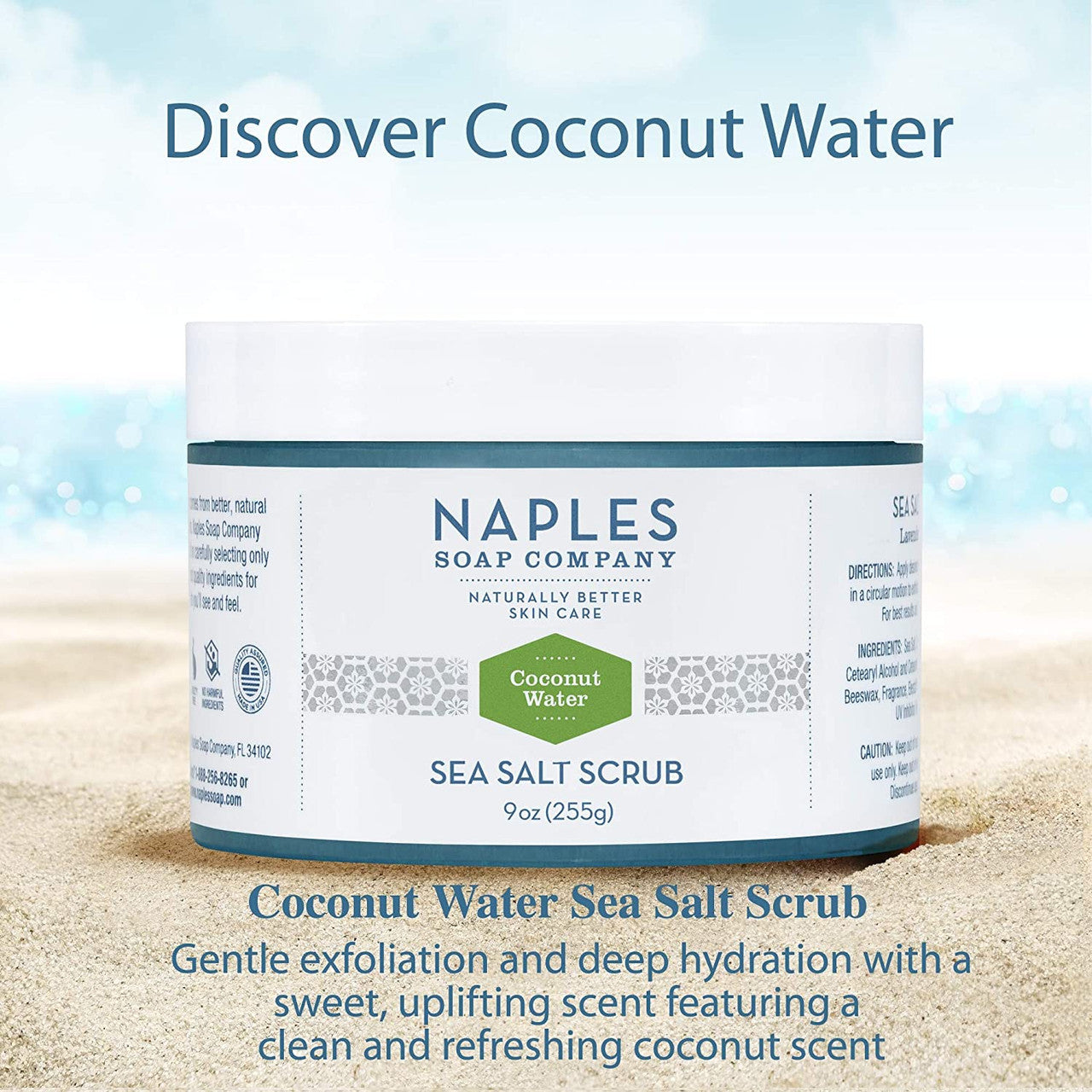 Coconut Water Sea Salt Scrub Description