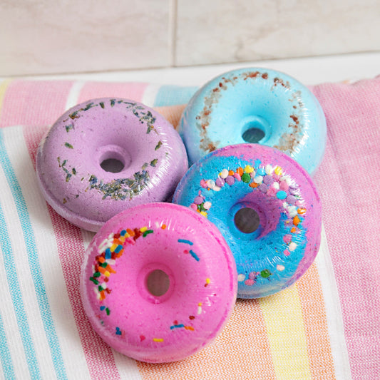 Donut Bath Bomb Stack Lifestyle