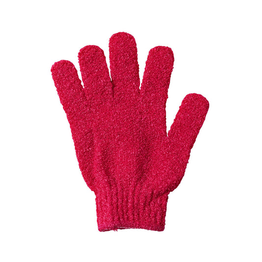 Dark Pink Exfoliating Gloves Single