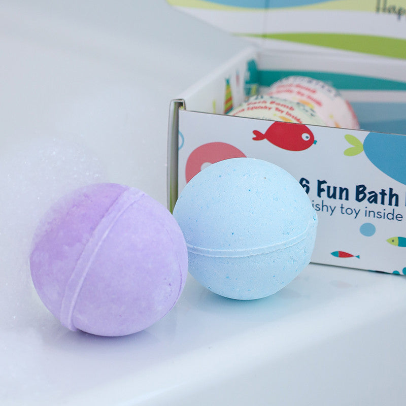 Fizz-N-Fun Kids Bath Bomb Set Closeup Unwrapped