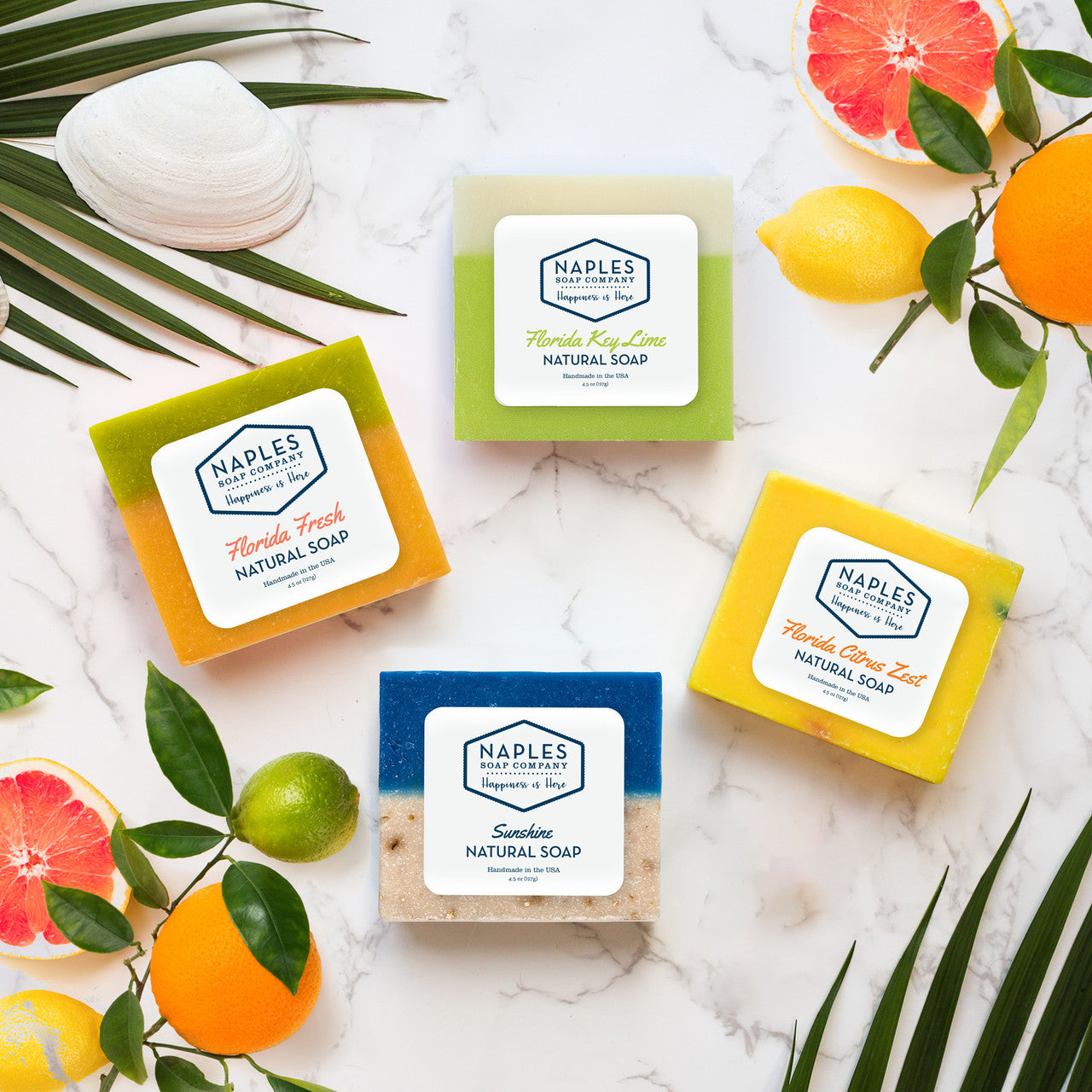 Florida Citrus Soap Stack