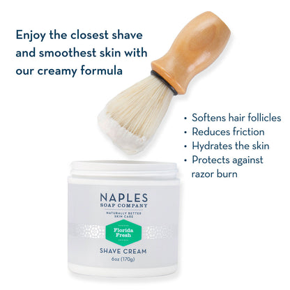 Florida Fresh Shave Cream Brush