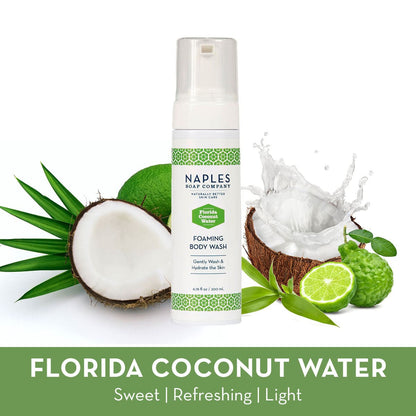 Florida Coconut Water Foaming Body Wash Enhanced