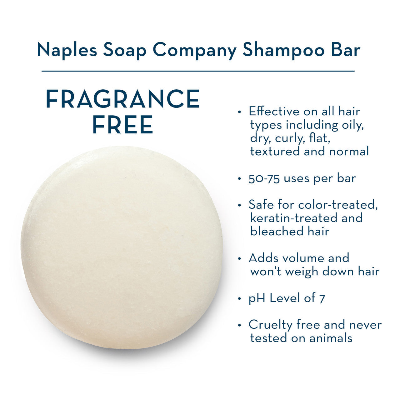 Unscented Shampoo Bar Description