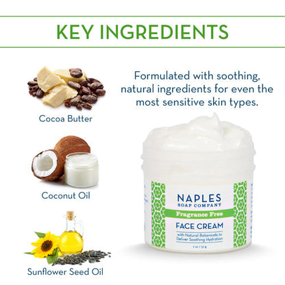 Fragrance Free Face Cream Key Ingredients