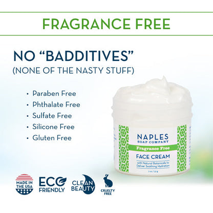 Fragrance Free Face Cream No Badditives