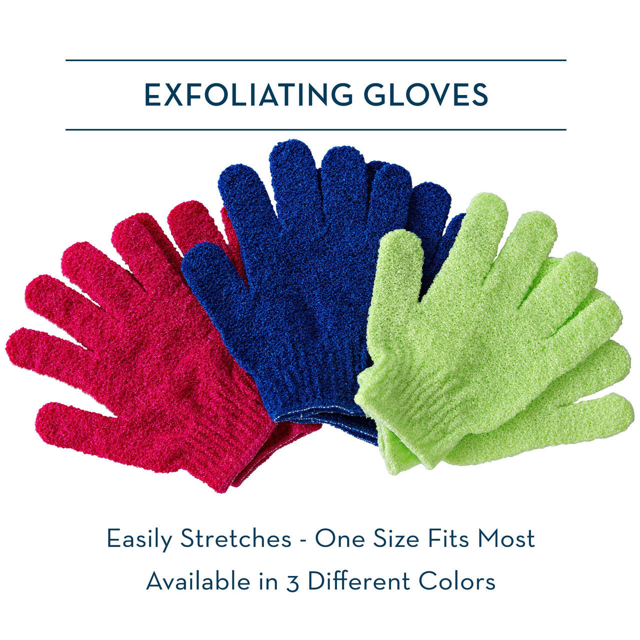 Dark Blue Exfoliating Glove All Colors