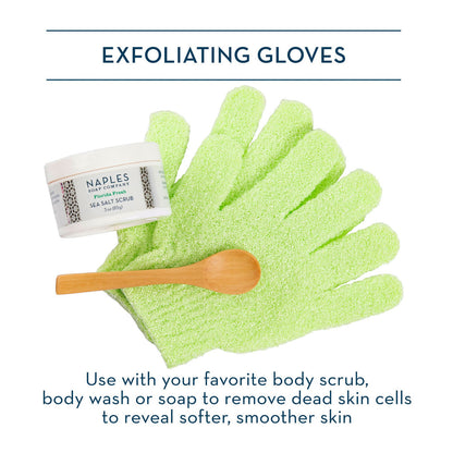 Green Exfoliating Glove Description