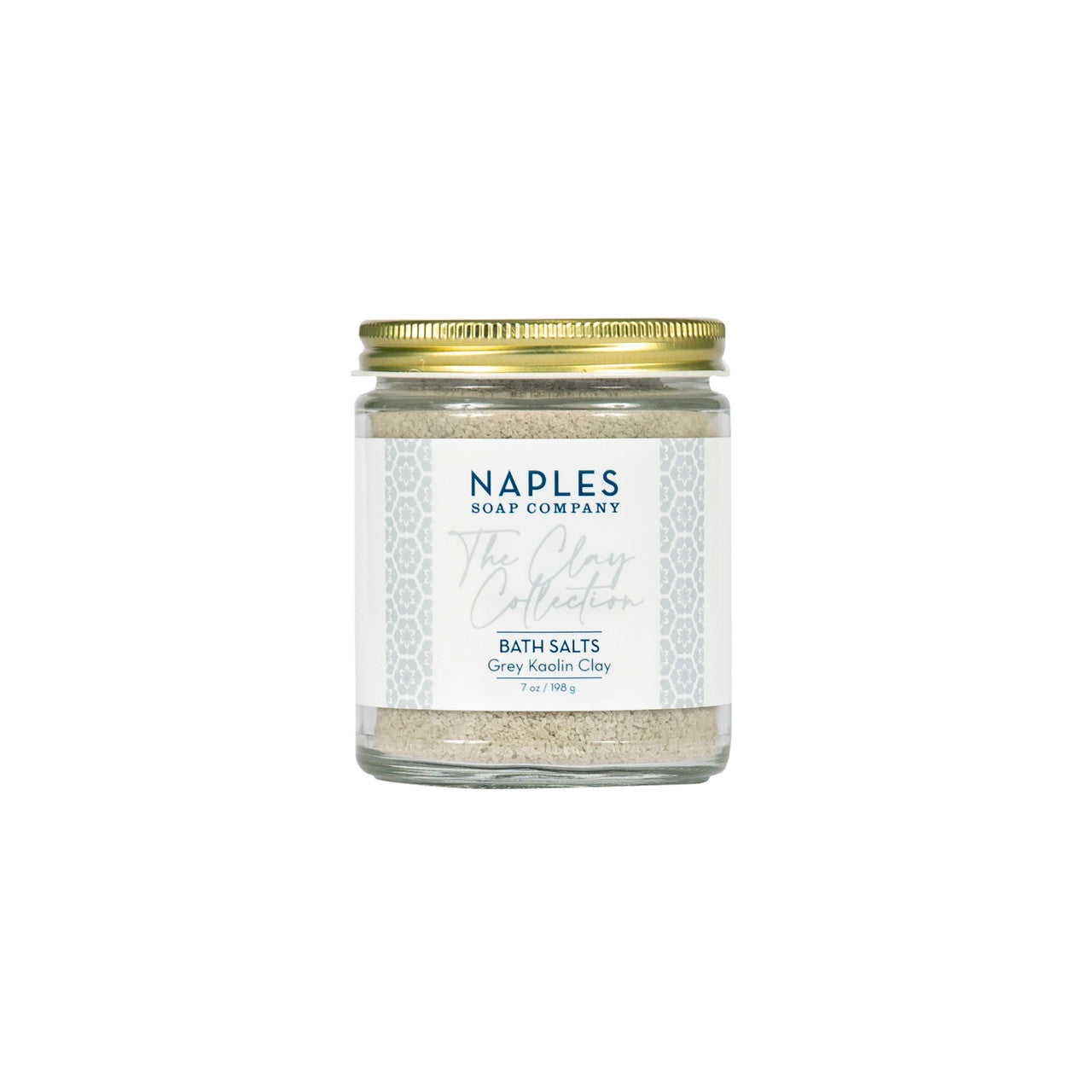 Grey Kaolin Clay Bath Salts Jar