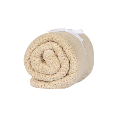 Microfiber Hair Towel Wrap Khaki Rolled