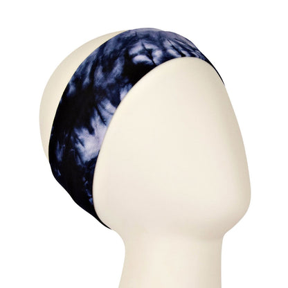 Navy Blue Tie Dye Fitness Headband