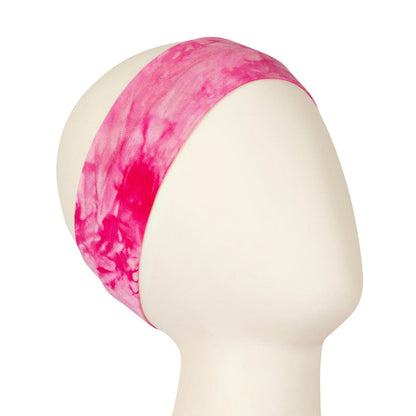 Rose Pink Tie Dye Fitness Headband