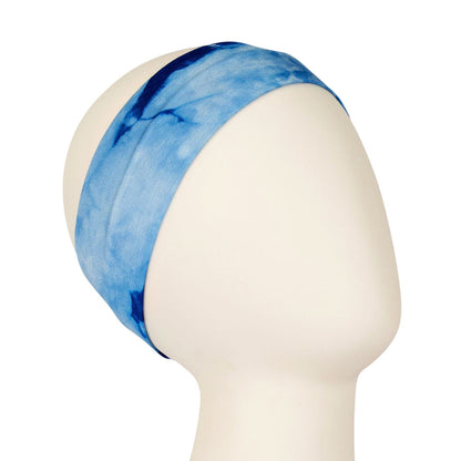Royal Blue Tie Dye Fitness Headband