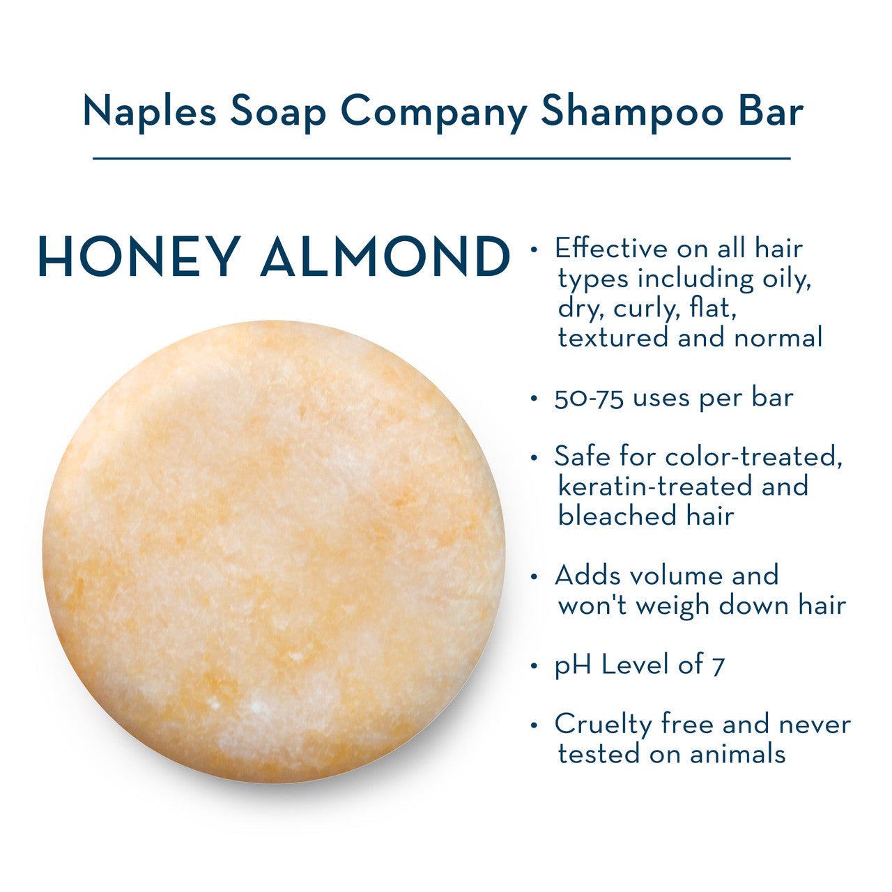 Honey Almond Shampoo Bar Description