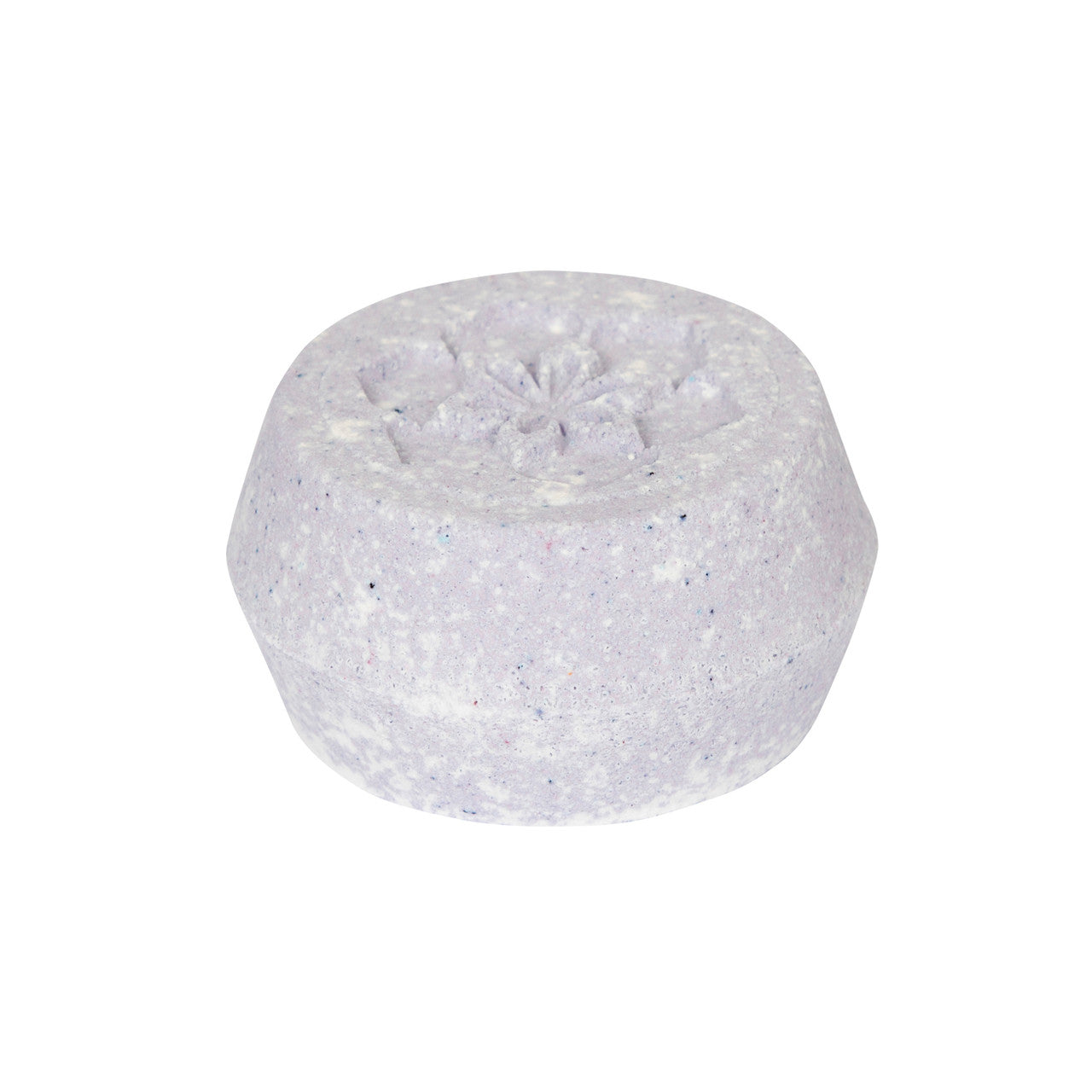 Lavender Shower Bomb topside Angle