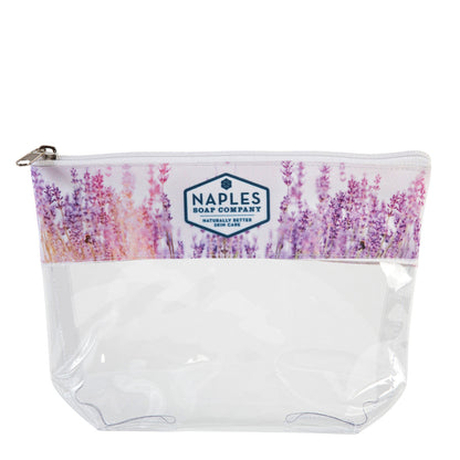 Lavender Clear Cosmetic Bag