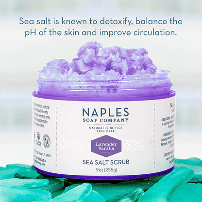 Lavender Vanilla Sea Salt Scrub Benefits