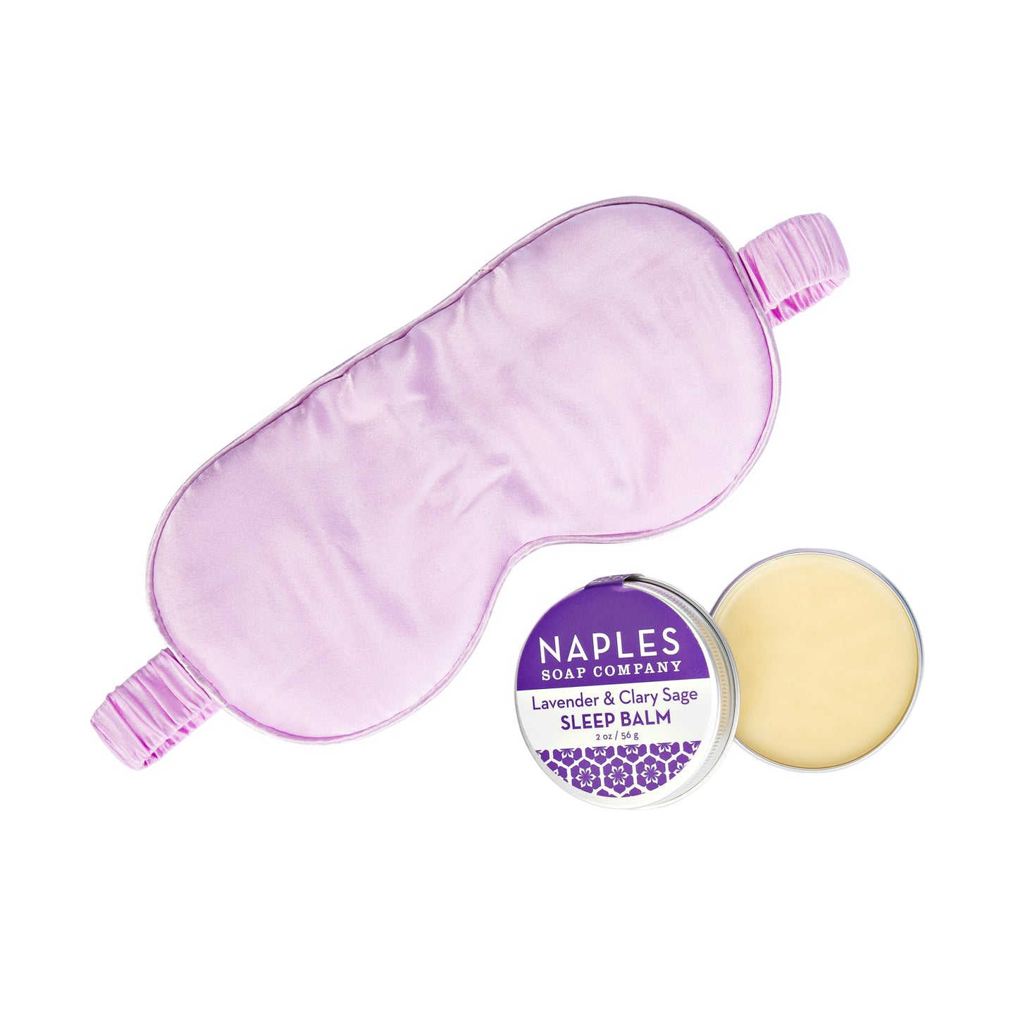 Lavender Silk Sleep Mask with Travel Pouch