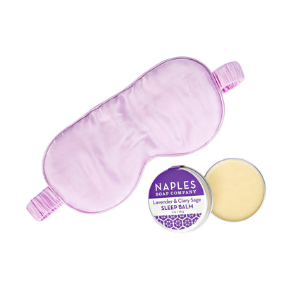 Lavender Silk Sleep Mask with Travel Pouch