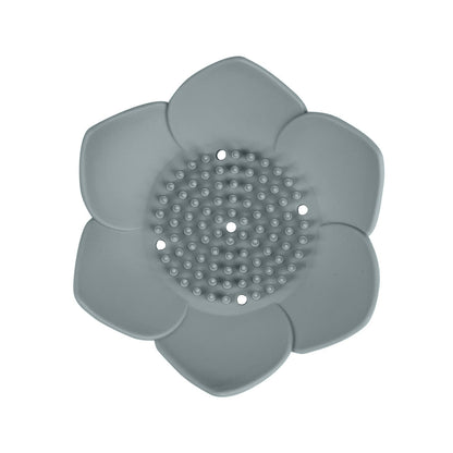 Dark Grey Lotus Flower Soap Saver