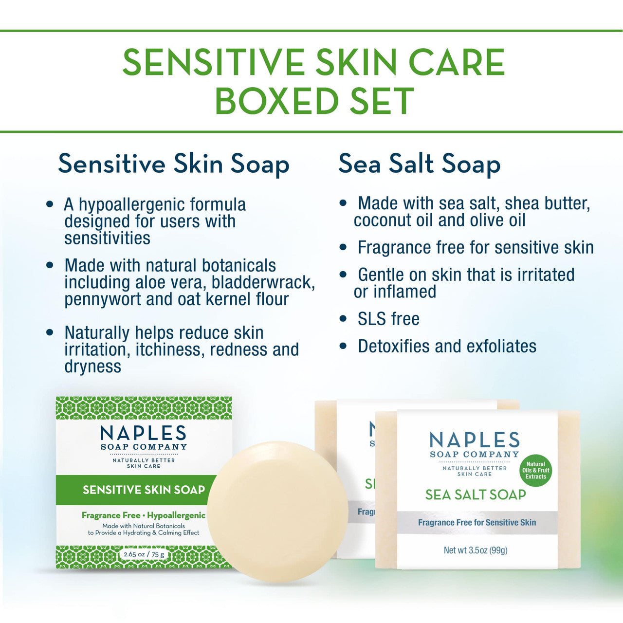 Sensitive Skin Boxed Set Soaps