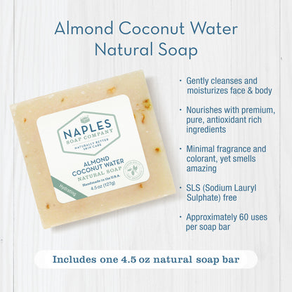 Almond Coconut Water Natural Soap Key Benefits