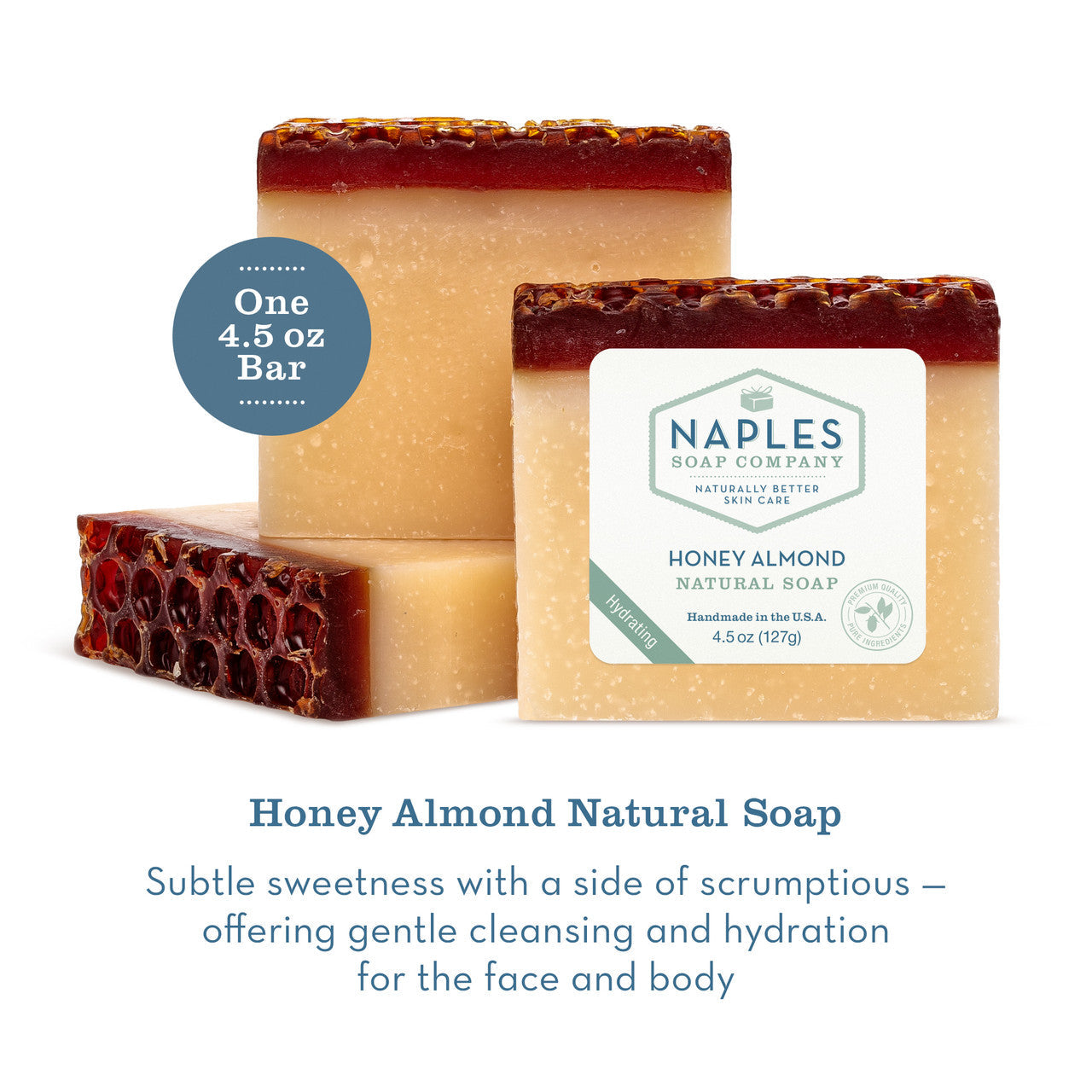 Honey Almond Natural Soap Description