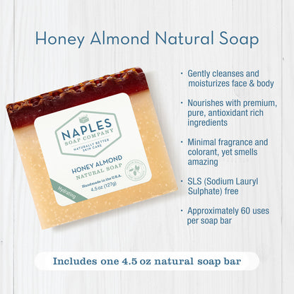 Honey Almond Natural Soap Key Benefits