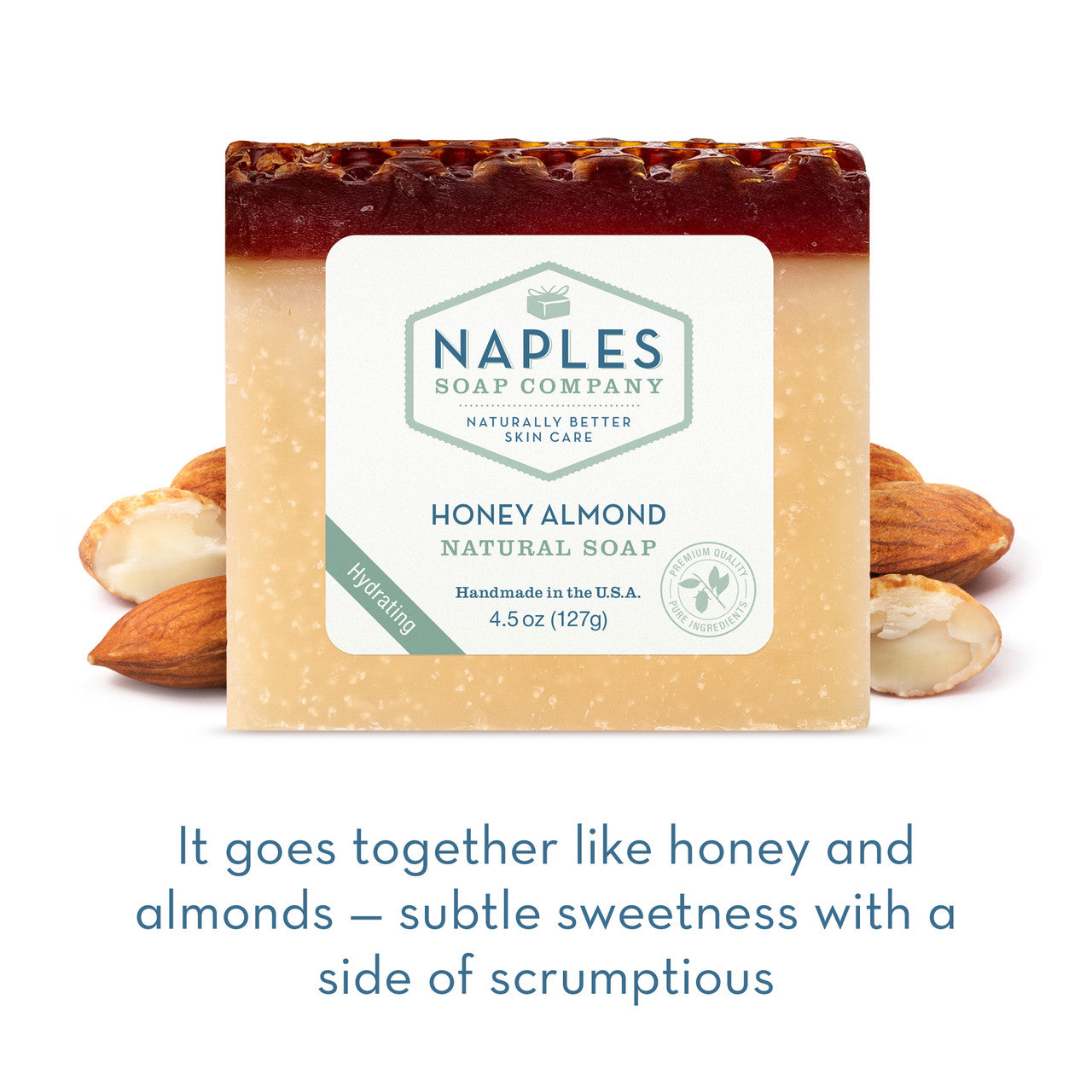 Honey Almond Natural Soap Short Description