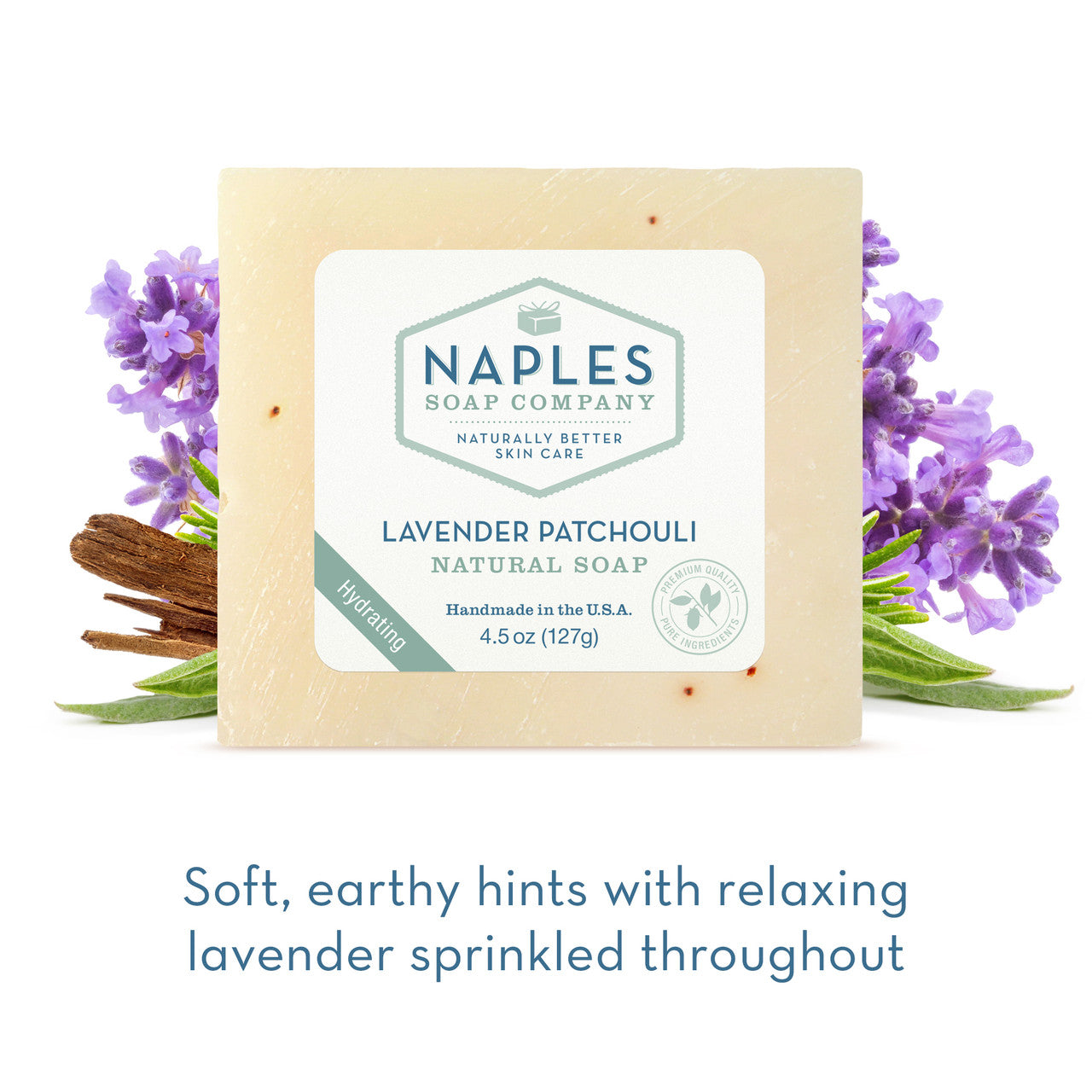 Lavender Patchouli Natural Soap Short Description