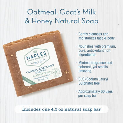 Oatmeal Goat's Milk and Honey Natural Soap Benefits