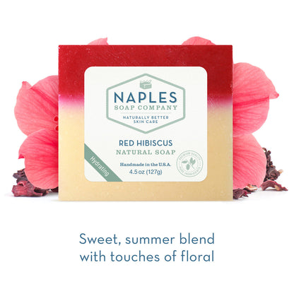 Red Hibiscus Natural Soap Short Description