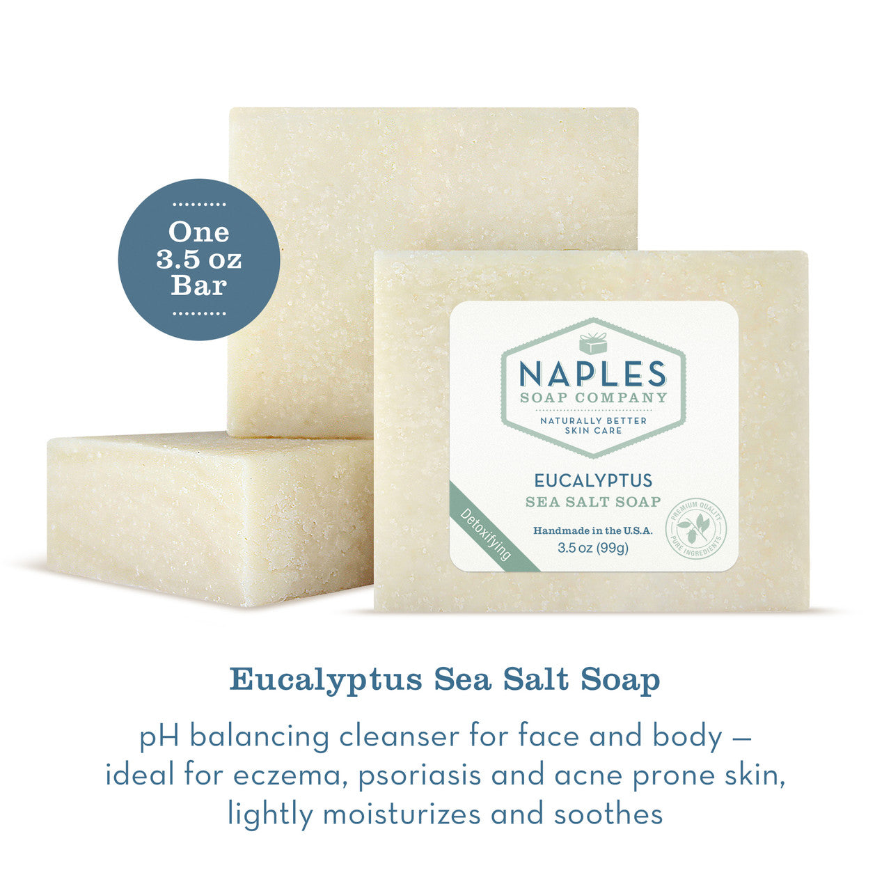 Eucalyptus Sea Salt Soap Description