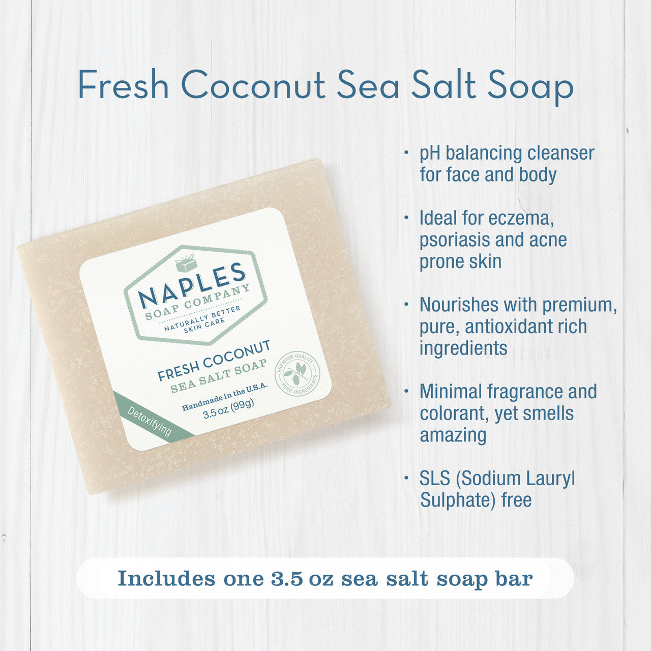 Fresh Coconut Sea Salt Soap Key Benefits