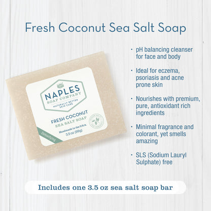 Fresh Coconut Sea Salt Soap Key Benefits