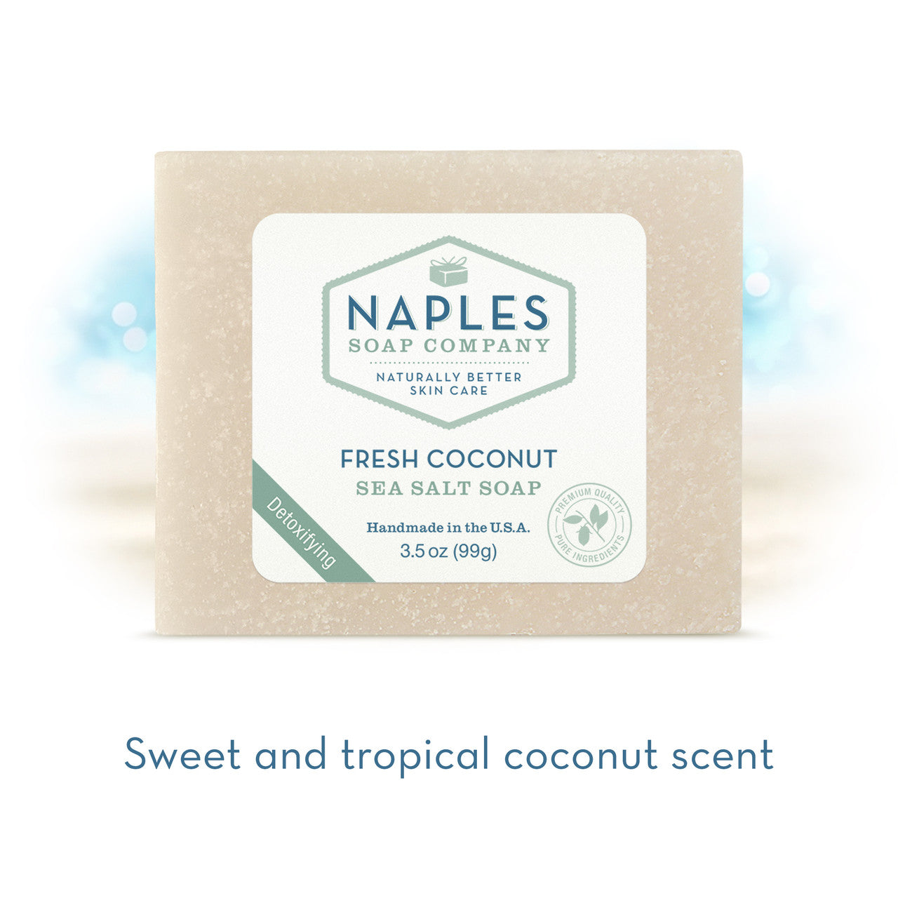 Fresh Coconut Sea Salt Soap Short Description