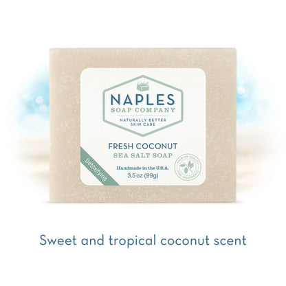 Fresh Coconut Sea Salt Soap Short Description