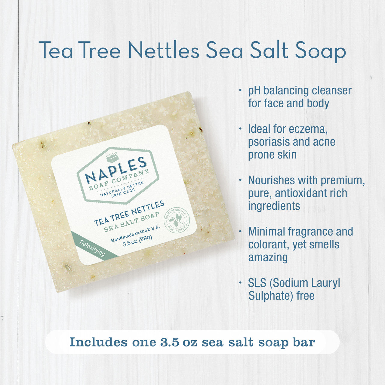 Tea Tree Nettles Sea Salt Soap Key Benefits