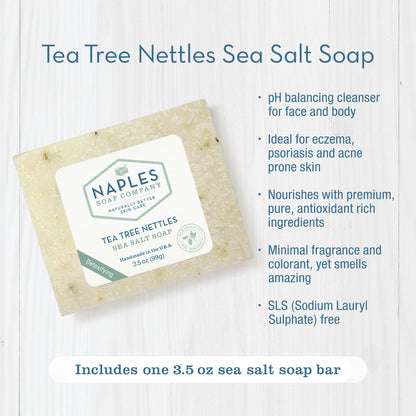 Tea Tree Nettles Sea Salt Soap Key Benefits