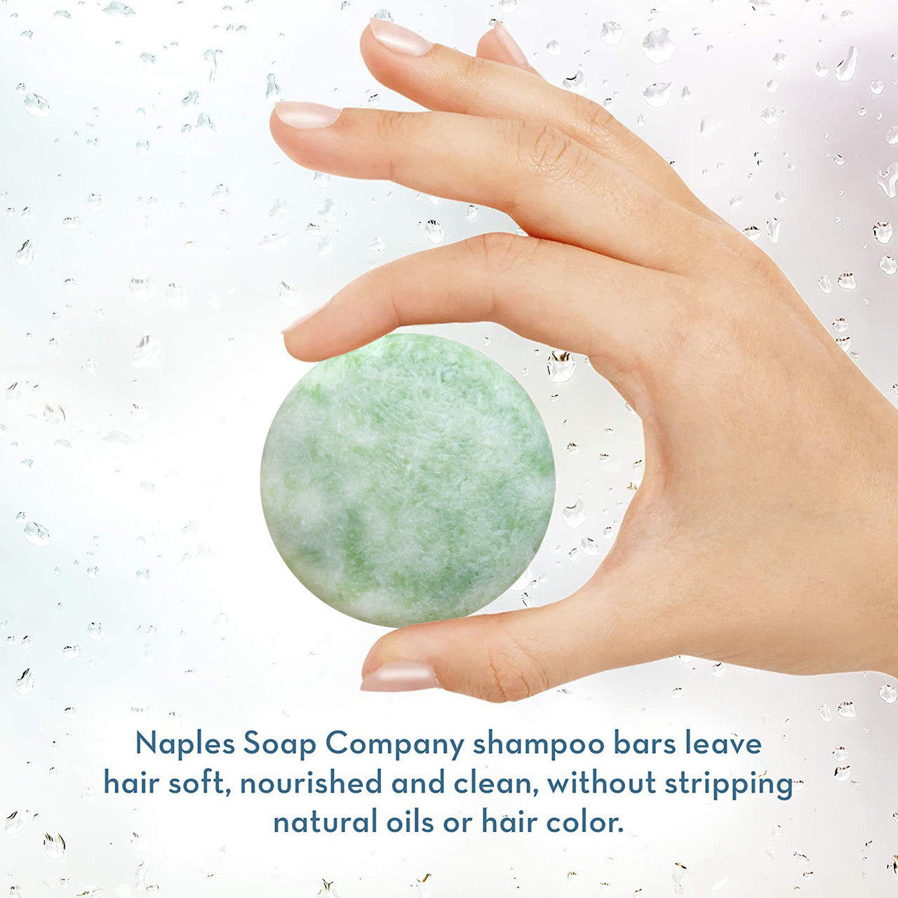 Stimulating Shampoo Bar Hand Info