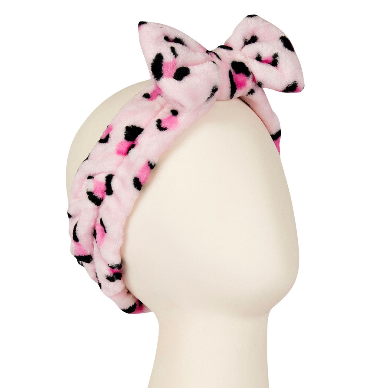 Pink Leopard Spa Headband Side