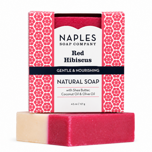 Red Hibiscus Natural Soap Hero