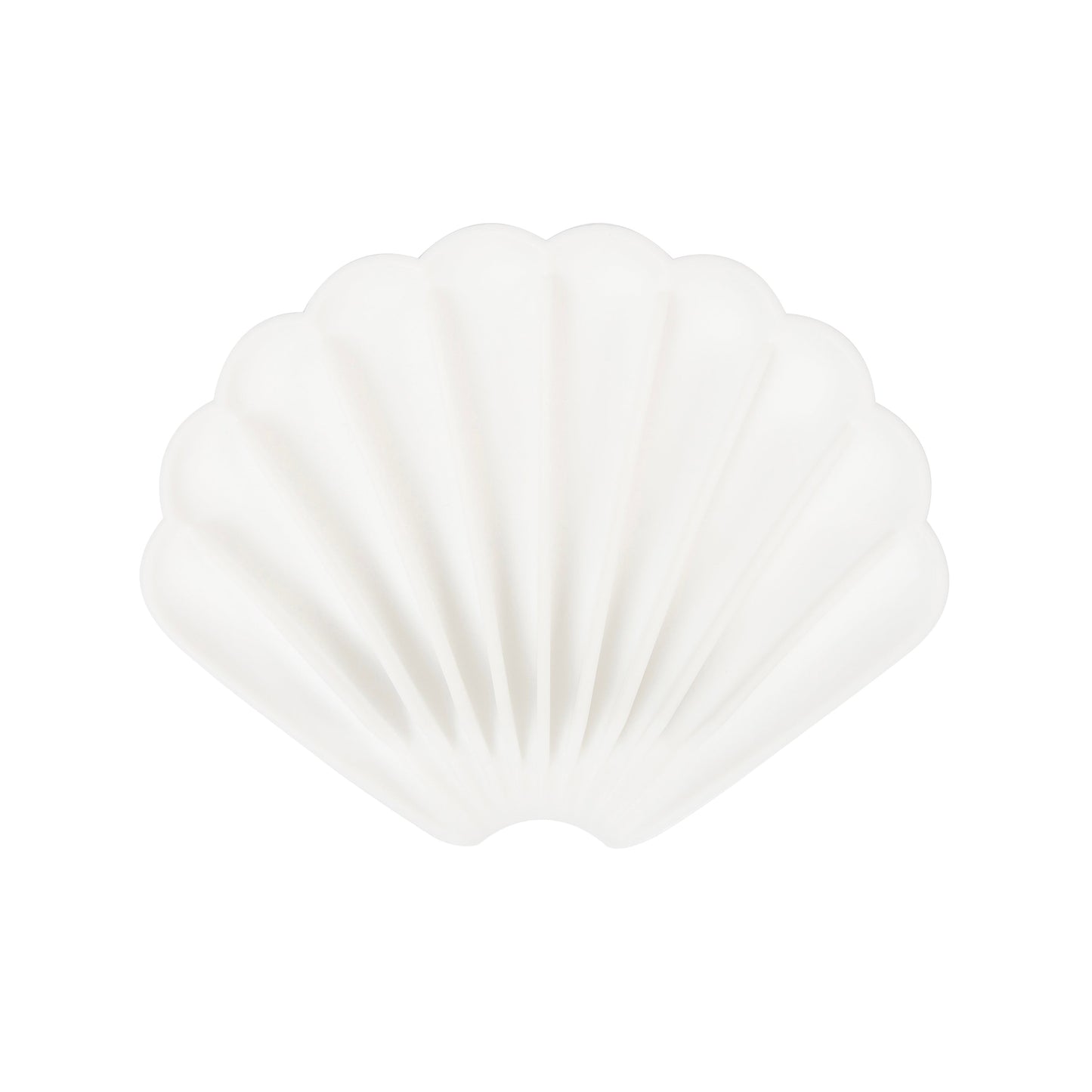 White Silicone Soap Rest Scallop